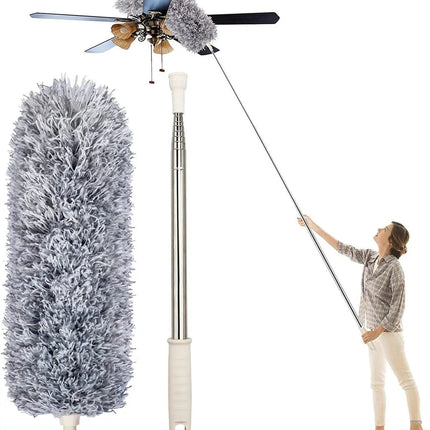 Wearclo | Telescopic Microfiber Duster with Extendable Reach | Flexible Head for Effortless Cleaning 0