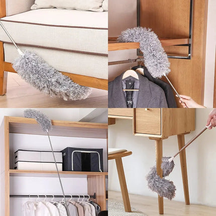 Wearclo | Telescopic Microfiber Duster with Extendable Reach | Flexible Head for Effortless Cleaning 5