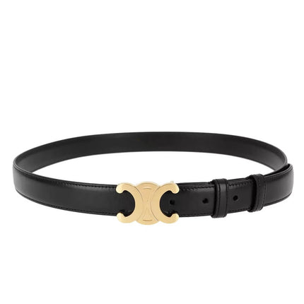 Wearclo | Vintage-Inspired Vegan Leather Belt with Gold CC Logo | Stylish Accessory for Ethical Fashion 6