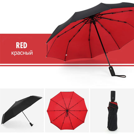 Wearclo | Wind-Resistant Storm Umbrella with Automatic Open Button | Portable Protection Against Rain and Wind 2
