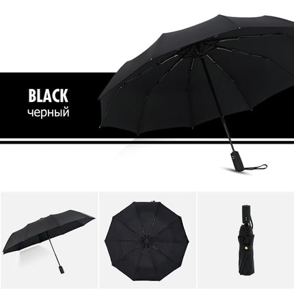 Wearclo | Wind-Resistant Storm Umbrella with Automatic Open Button | Portable Protection Against Rain and Wind 5