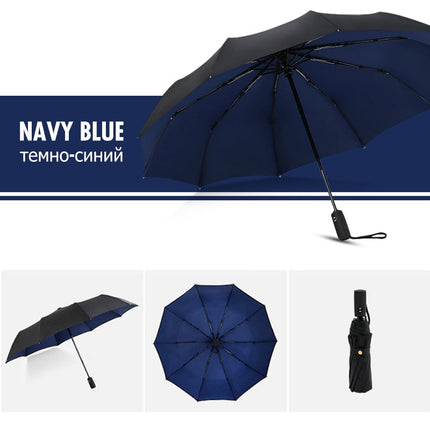 Wearclo | Wind-Resistant Storm Umbrella with Automatic Open Button | Portable Protection Against Rain and Wind 6