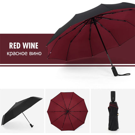 Wearclo | Wind-Resistant Storm Umbrella with Automatic Open Button | Portable Protection Against Rain and Wind 7