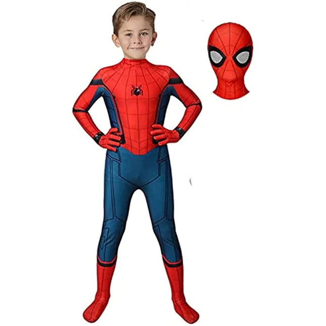 Superhero Halloween Costume for Kids, 3D Full Body Suit with Mask and Storage Bag, Cosplay Costume for Dress Up_02