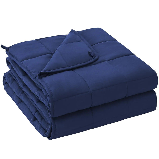Weighted Cooling Blanket | Even Weight Distribution with Breathable Microfiber | Ideal for Year-Round Comfort 0