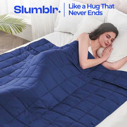 Weighted Cooling Blanket | Even Weight Distribution with Breathable Microfiber | Ideal for Year-Round Comfort 1