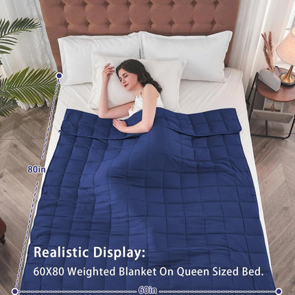 Weighted Cooling Blanket | Even Weight Distribution with Breathable Microfiber | Ideal for Year-Round Comfort 2