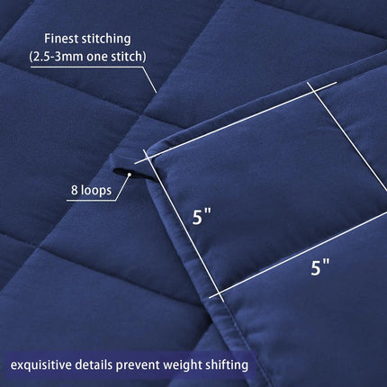 Weighted Cooling Blanket | Even Weight Distribution with Breathable Microfiber | Ideal for Year-Round Comfort 4