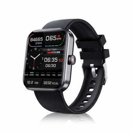 Wellness Monitor | Smartwatch with Heart Rate & Sleep Tracking | Lightweight Design for Daily Wellness 0