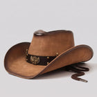 Western Collection | Black Cowboy Hat with Wide Brim & Vintage Accents | Rugged Style for Outdoor Adventures 0