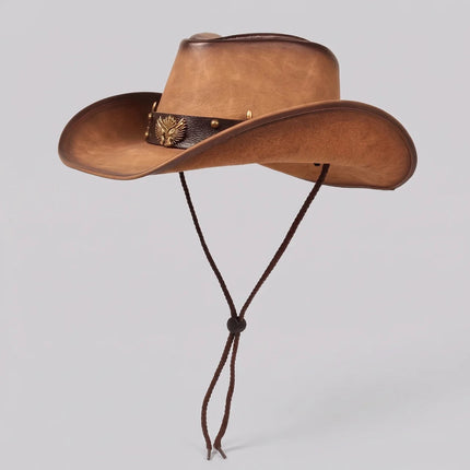 Western Collection | Black Cowboy Hat with Wide Brim & Vintage Accents | Rugged Style for Outdoor Adventures 2