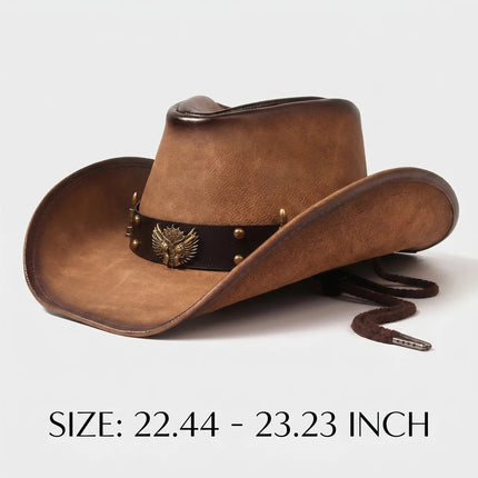 Western Collection | Black Cowboy Hat with Wide Brim & Vintage Accents | Rugged Style for Outdoor Adventures 3