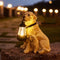 Whimsical Garden Dog Statue | Vintage-Inspired Solar-Powered with LED Light | Handcrafted Outdoor Decor for Charming Ambiance 0
