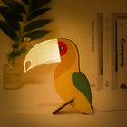 Whimsy Wildlife | Wooden Animal Table Lamp with Soft LED Glow | Enchanting Night Light for Kids 0