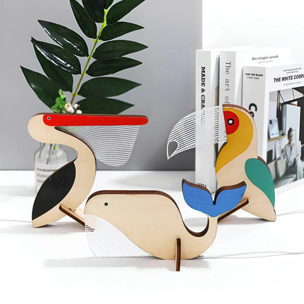 Whimsy Wildlife | Wooden Animal Table Lamp with Soft LED Glow | Enchanting Night Light for Kids 1
