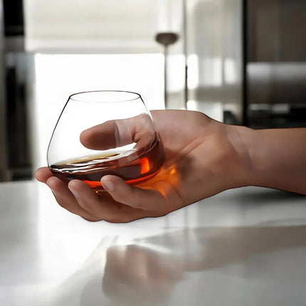 Whiskey Glasses Set of 2 or 4, Spinning Bourbon Glass