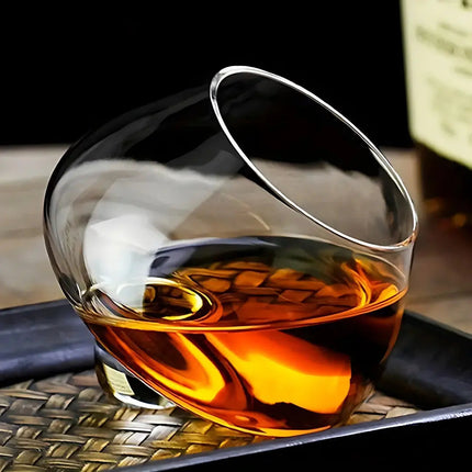 Whiskey Glasses Set of 2 or 4, Spinning Bourbon Glass – image 5
