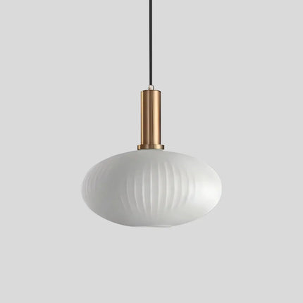 Ceiling Light Fixture, Vintage Glass Hanging Light with Striped Shade for Dining Table – image 21