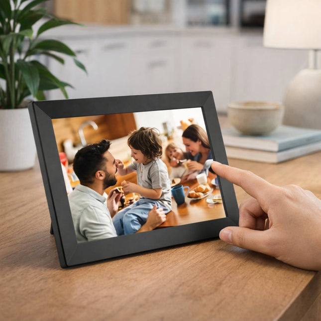 WiFi Digital Photo Frame with Touchscreen HD Display | Instant Photo Sharing for Family Memories 0