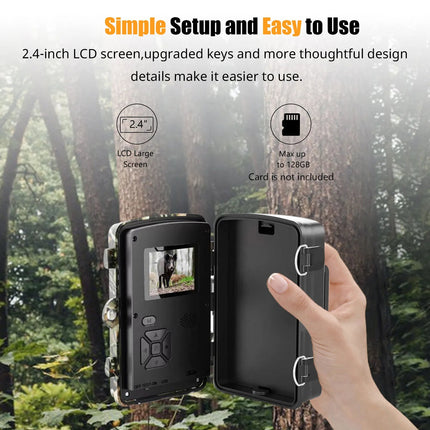 Wildlife Watcher | 1080P Night Vision Game Camera with Fast Trigger Speed | Durable Outdoor Monitoring Solution 3