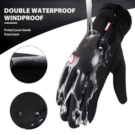 Winter Gloves for Men and Women, Touchscreen Waterproof Gloves with Fleece Lining – image 4