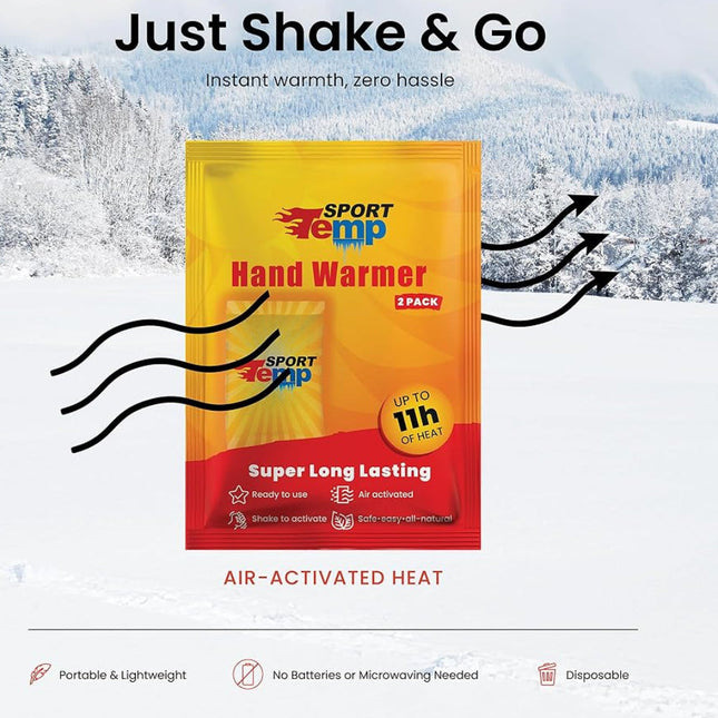 Winter Comfort | Hot Hands Hand Warmers with Up to 11 Hours of Heat | Portable Disposable Packs for Outdoor Activities 1