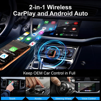 Wireless CarPlay Adapter | Mini USB Device for Effortless Connectivity | Compact Design for Seamless Vehicle Integration 2