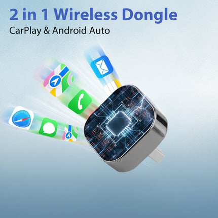 Wireless CarPlay & Android Auto Adapter | Plug & Play Design for Effortless Driving 4