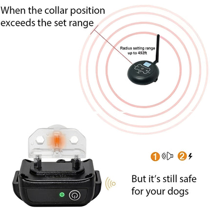 Wireless Dog Fence System | Adjustable Boundary with Waterproof Collar | Safe Outdoor Freedom for Dogs 4