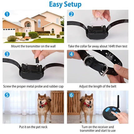 Wireless Dog Fence System | Adjustable Boundary with Waterproof Collar | Safe Outdoor Freedom for Dogs 6