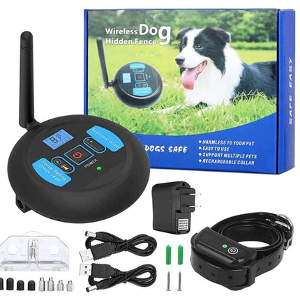 Wireless Dog Fence System | Adjustable Range & Waterproof Design for Safe Outdoor Play 0