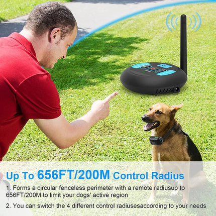 Wireless Dog Fence System | Adjustable Range & Waterproof Design for Safe Outdoor Play 3