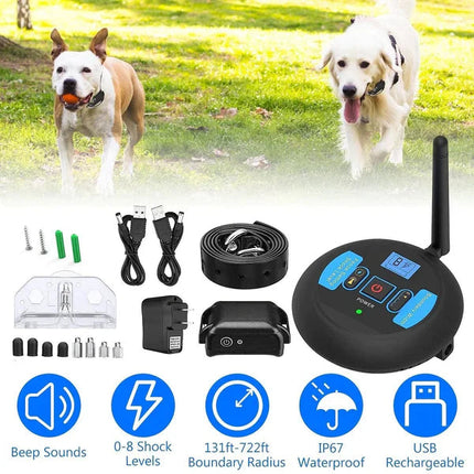 Wireless Dog Fence System | Adjustable Range & Waterproof Design for Safe Outdoor Play 5