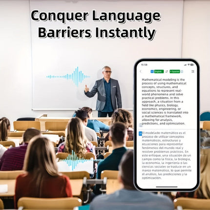Wireless Earbuds Translator | Noise Cancelling Bluetooth Headset with Real-Time Translation | Comfortable Design for Multilingual Communication 7