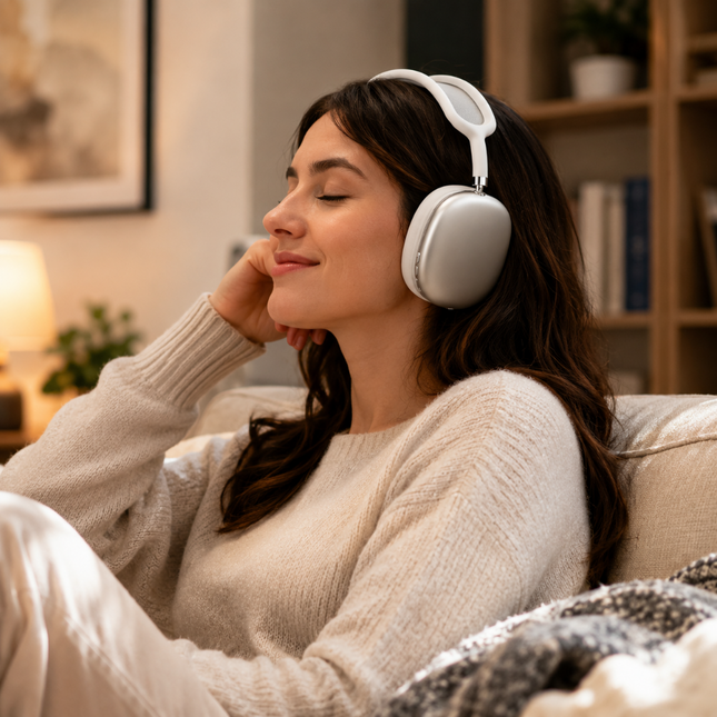 Wireless Over Ear Headphones with Bluetooth & Noise Reduction | Comfortable Audio Experience for Work and Travel 1
