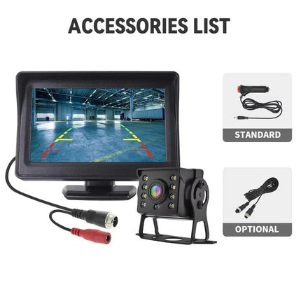 Wireless Reverse Camera System | 4.3-Inch Display with Night Vision | Enhanced Safety for Effortless Parking 6