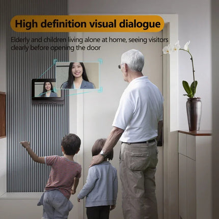 Wireless Video Doorbell with Intercom & HD Night Vision | 4.3 IPS Display for Enhanced Home Security 2