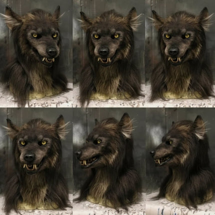 Wolf Mask | Realistic Halloween Costume Accessory with Detailed Fur Texture | Full-Face Coverage for Spooky Transformations 1