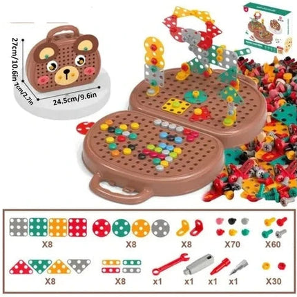 Wonder Play Ensemble | Montessori-Inspired Learning Tools with Electric Screwdriver | Engaging STEM Activities for Child Development 0