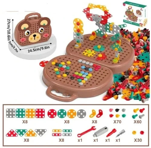 Wonder Play Ensemble | Montessori-Inspired Learning Tools with Electric Screwdriver | Engaging STEM Activities for Child Development 0