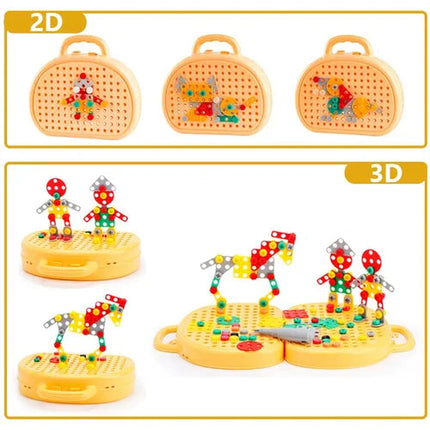Wonder Play Ensemble | Montessori-Inspired Learning Tools with Electric Screwdriver | Engaging STEM Activities for Child Development 8