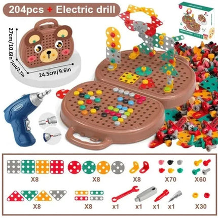 Wonder Play Ensemble | Montessori-Inspired Learning Tools with Electric Screwdriver | Engaging STEM Activities for Child Development 9