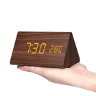 WoodSense | LED Wooden Clock with Voice Control & Adjustable Brightness | Elegant Time Display for Any Room 0