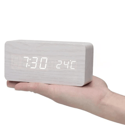 WoodSense | LED Wooden Clock with Voice Control & Adjustable Brightness | Elegant Time Display for Any Room 11