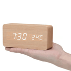 Wooden cube-shaped