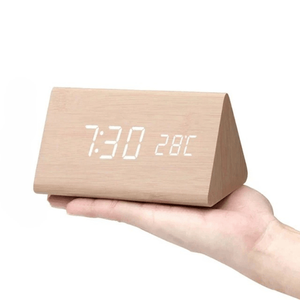 WoodSense | LED Wooden Clock with Voice Control & Adjustable Brightness | Elegant Time Display for Any Room 14