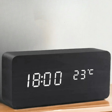 WoodSense | LED Wooden Clock with Voice Control & Adjustable Brightness | Elegant Time Display for Any Room 5