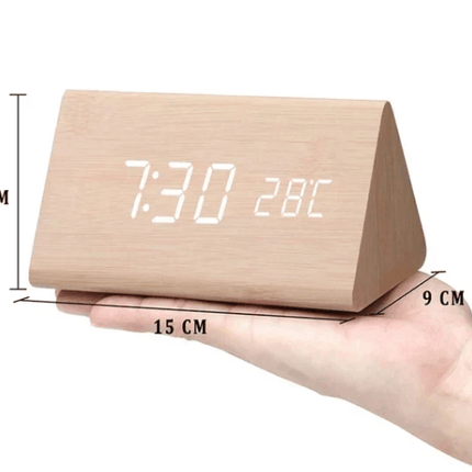 WoodSense | LED Wooden Clock with Voice Control & Adjustable Brightness | Elegant Time Display for Any Room 6