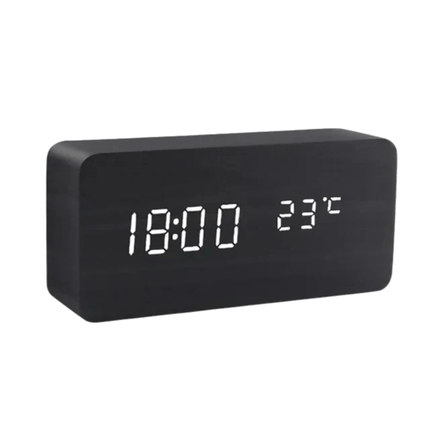 WoodSense | LED Wooden Clock with Voice Control & Adjustable Brightness | Elegant Time Display for Any Room 8