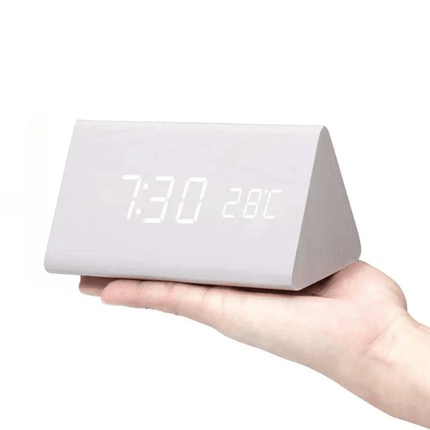 WoodSense | LED Wooden Clock with Voice Control & Adjustable Brightness | Elegant Time Display for Any Room 9
